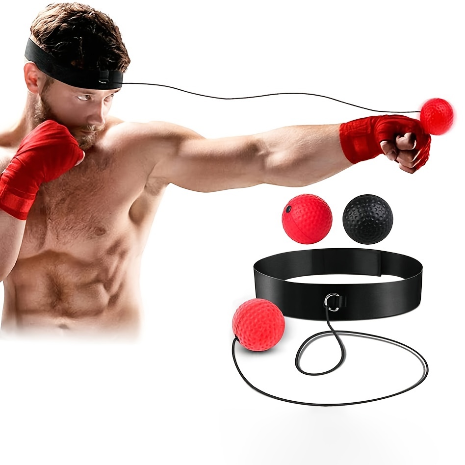 Ballon de combat Agierg avec bandeau pour l'entraînement de vitesse réflexe  ensemble d'exercices de boxe
