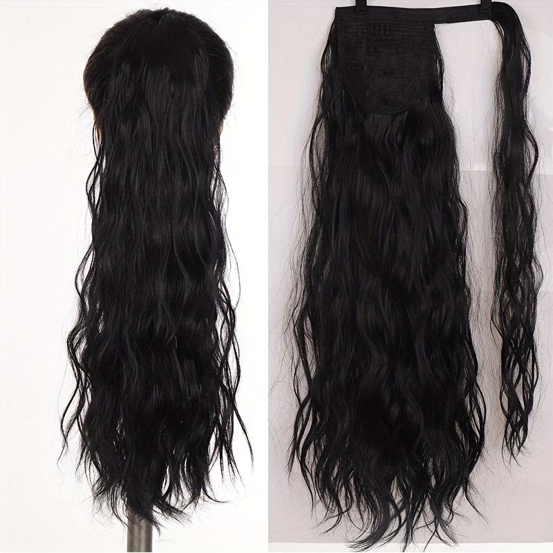 Corn Curly Drawstring Ponytail Hair Extension Long Curly Wavy Ponytail