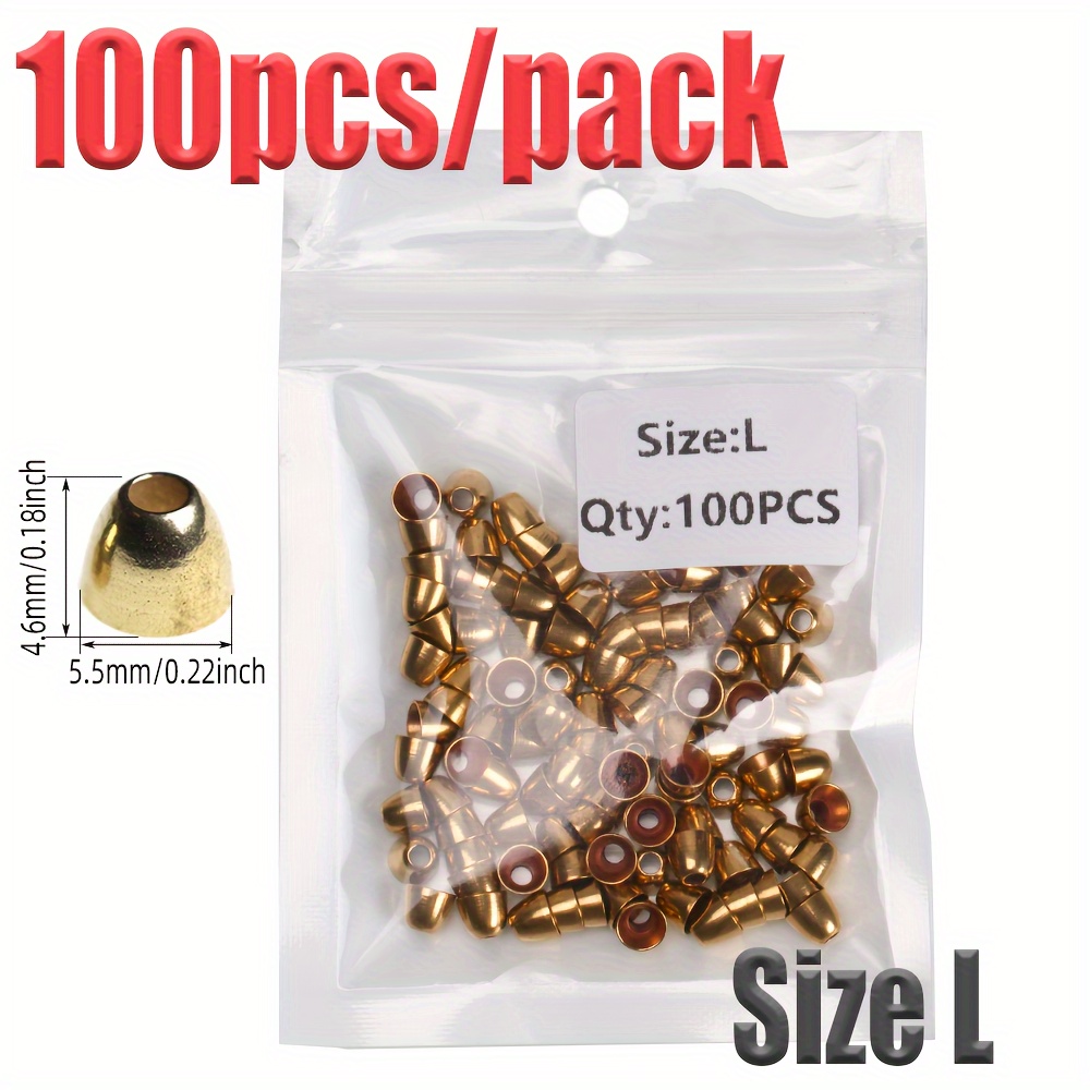 Brass Cone Head Beads Fly Tying Material Tube - Temu