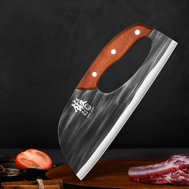 Cuchillo de carnicero, cuchillo de cocina forjado, cuchillo de cocina para  mujer, para ahorrar trabajo, cuchillo de corte tradicional de acero