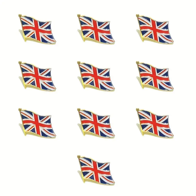 British Flag Brooch Nation Flag Badge Buckle Coat Sweater Suit Buckle Clothing Accessories details 1