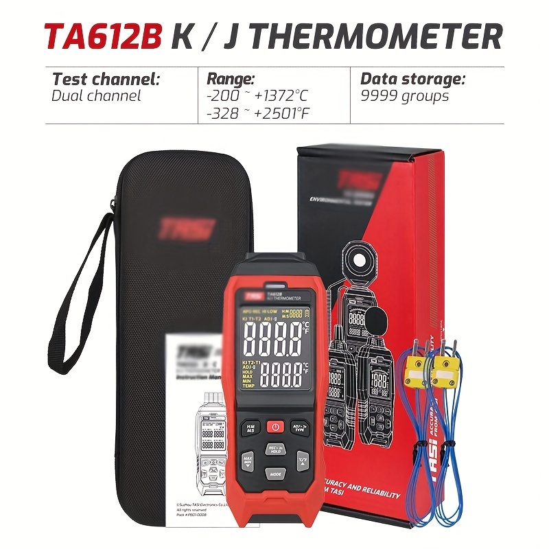 Thermocouple Thermometer Digital K Type Thermometer with 4