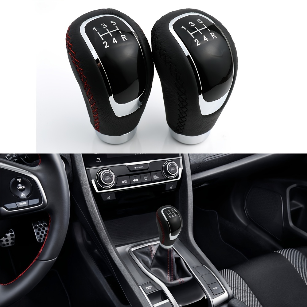  TSudoku 5 Speed Shift Knobs Round Leather Gear Shift