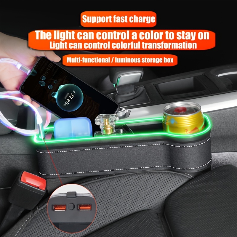 1pc Multi-function Car Seat Gap Storage Bag For Central Control Console,  Auto Organizer Good For Car Supplies