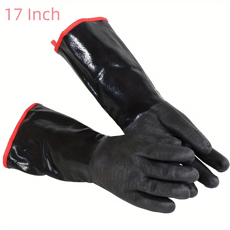 Guantes ignífugos para barbacoa, guantes resistentes a los cortes de  parrilla, 1472 °F, resistentes al calor extremo, guantes de horno  antideslizantes