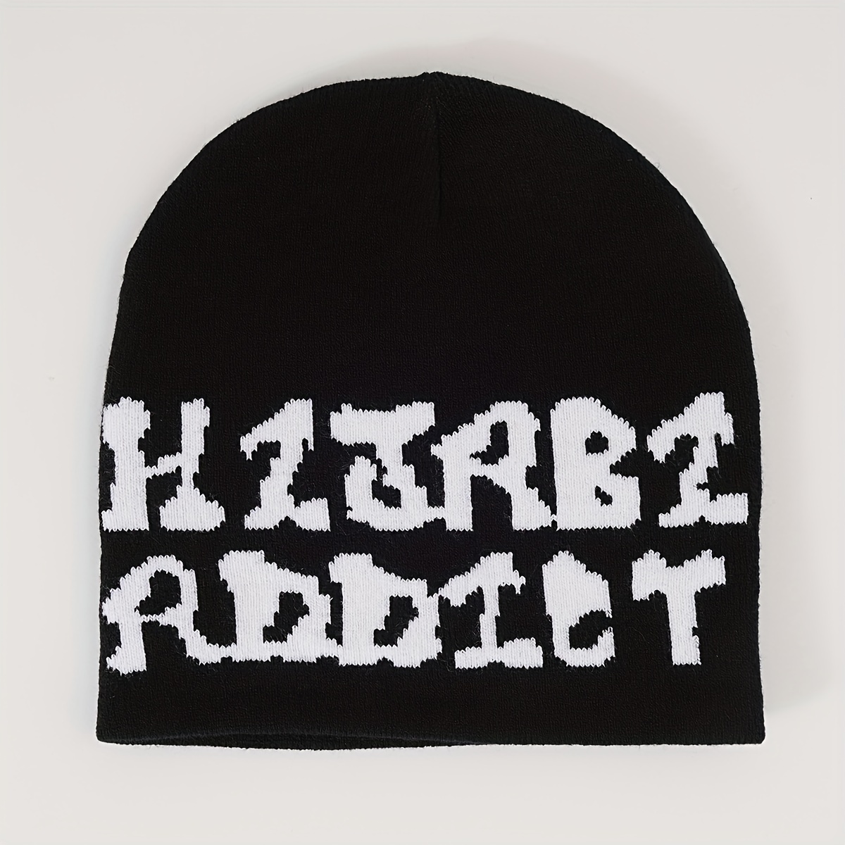Letter Knitted Hat Breathable All-match Beanie Hat Woolen Hat