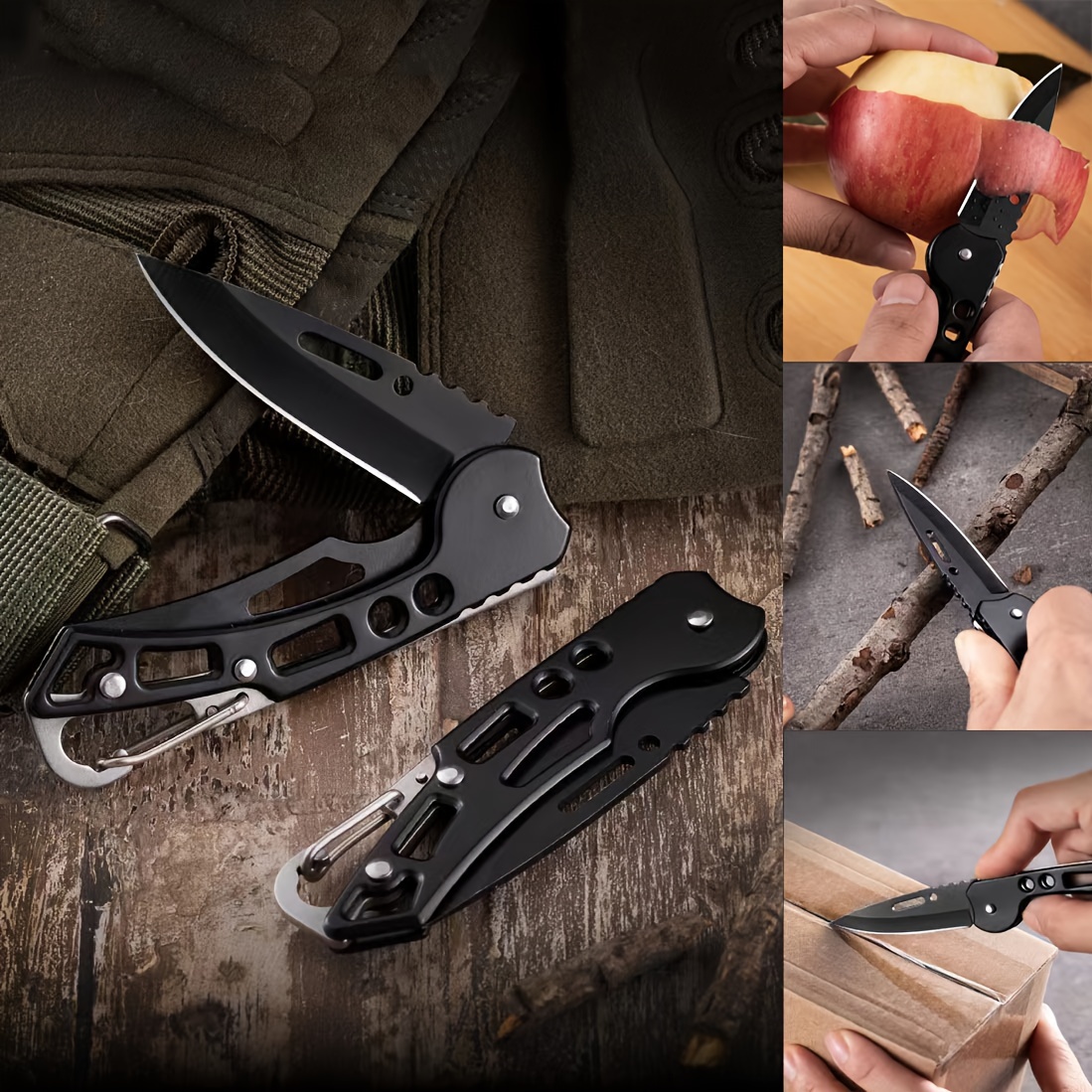 New High Quality Outdoor Survival Tactical Folding Knife Self Defense Tool  EDC