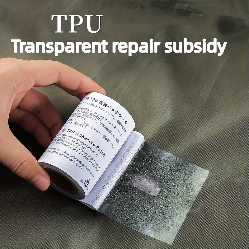 Autocollant transparent imperméable en TPU pour l'extérieur, ruban de  réparation pour produit gonflable, patch de