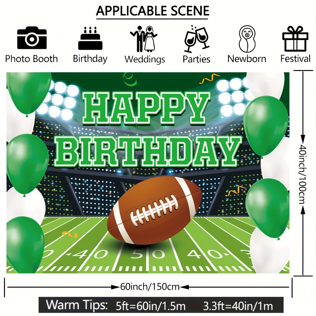 : Superbowl Party Decorations 2023, Football Backdrop