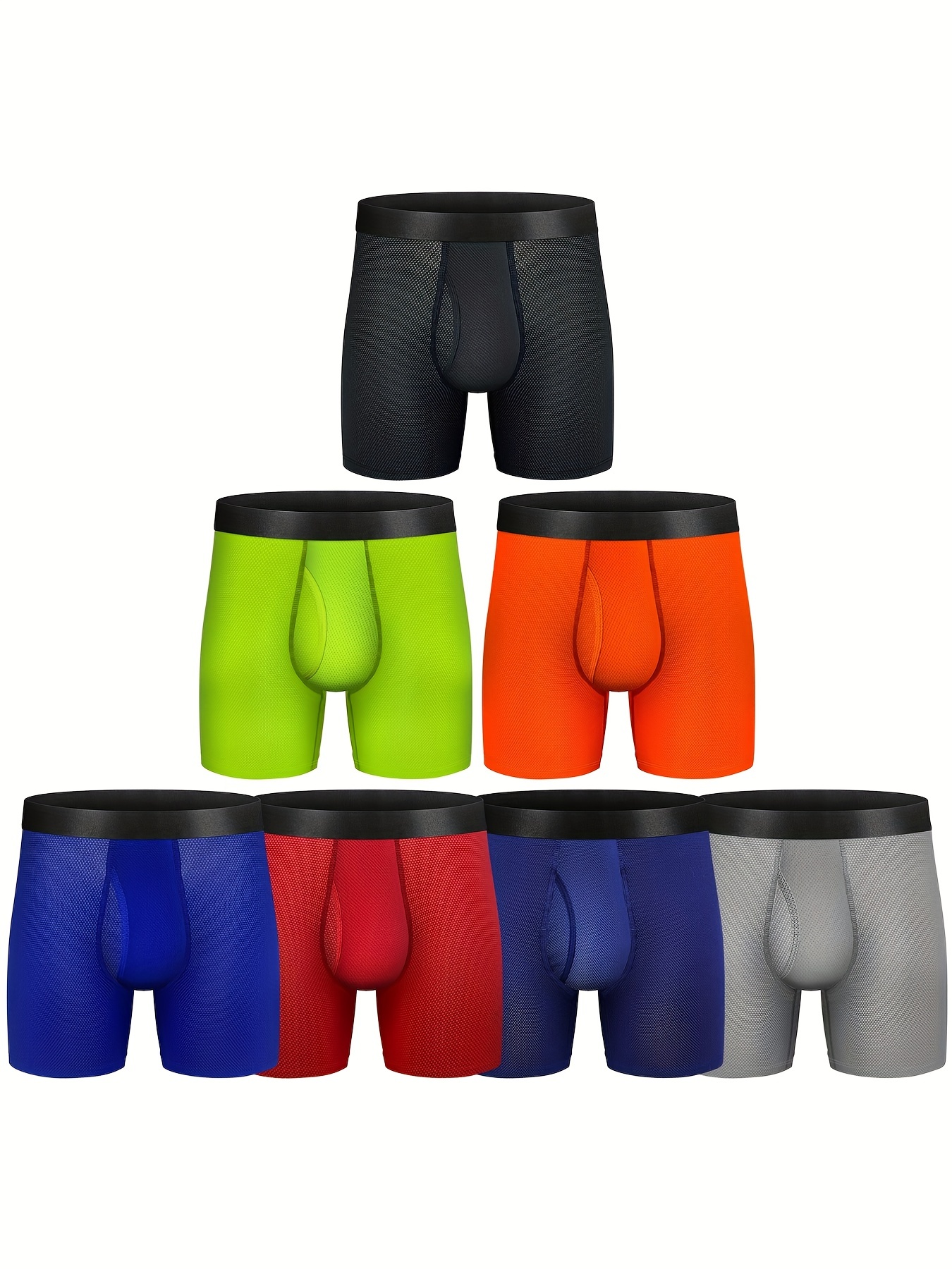 Daily Mens Underwear Boxer Briefs Breathable Comfortable Elastic Lightweight