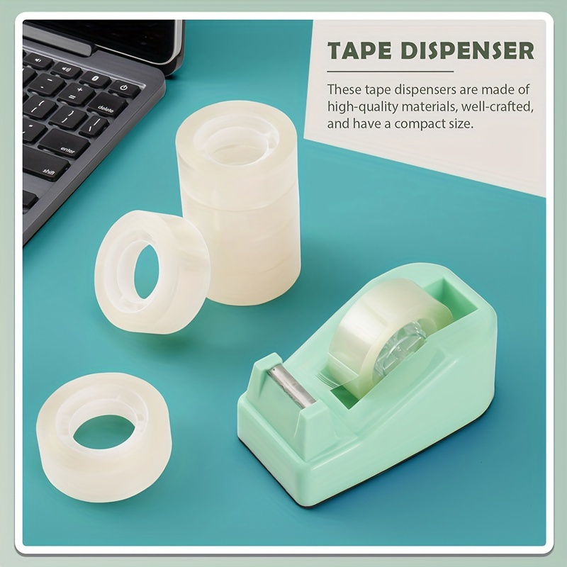 Tape Dispenser Desk With Transparent Tape Cute - Temu