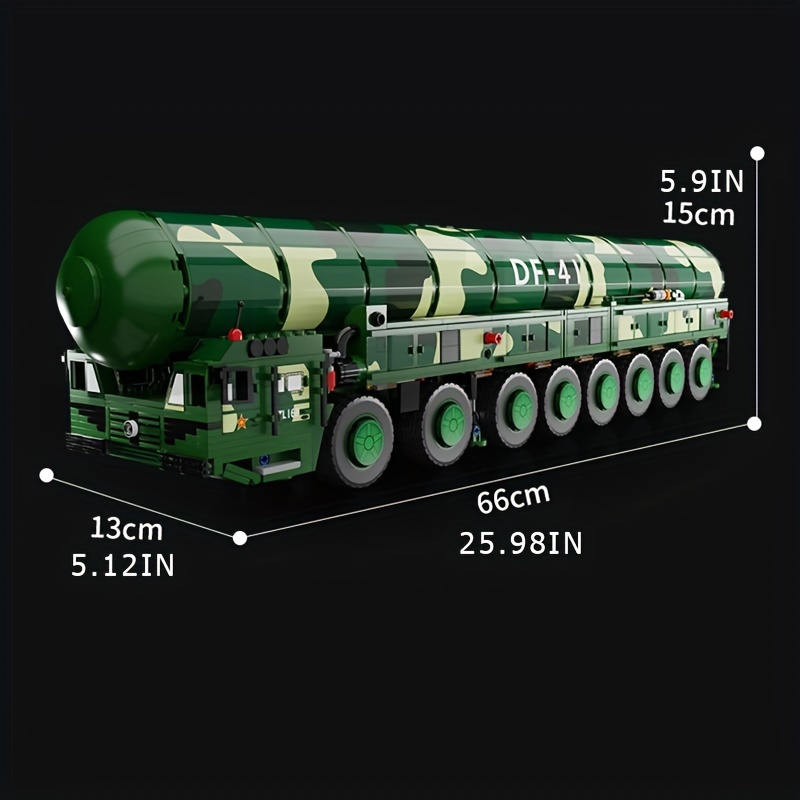 350pcs Military Series Missile Vehicle Simulative Model Ballistic Missile  Liftable Rotating Small Assembly Building Block Toy Birthday Gift, Buy ,  Save
