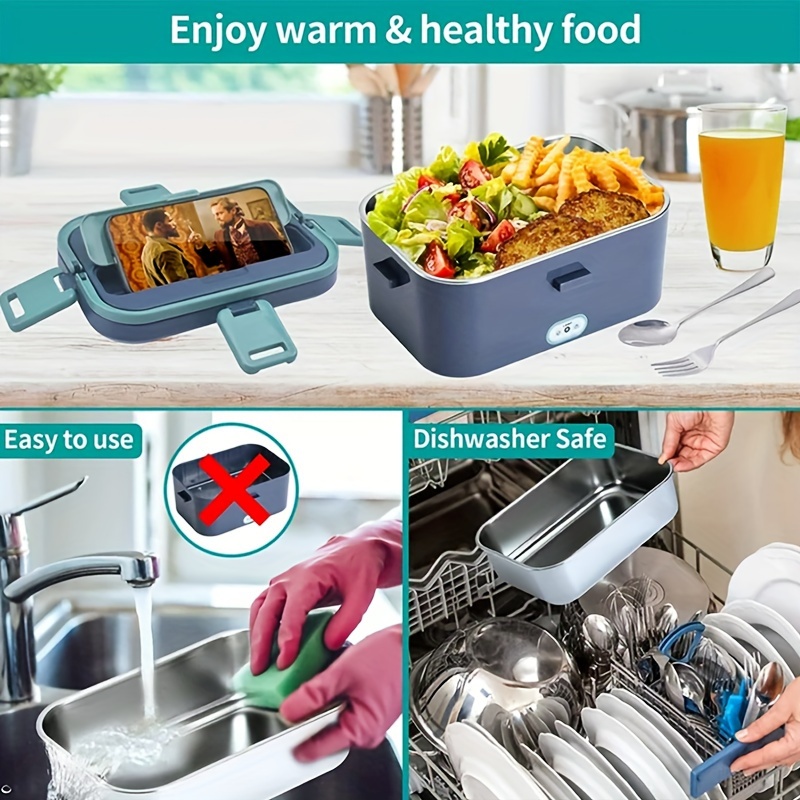 Electric Lunch Box Food Warmer Portable For Car Home - Temu