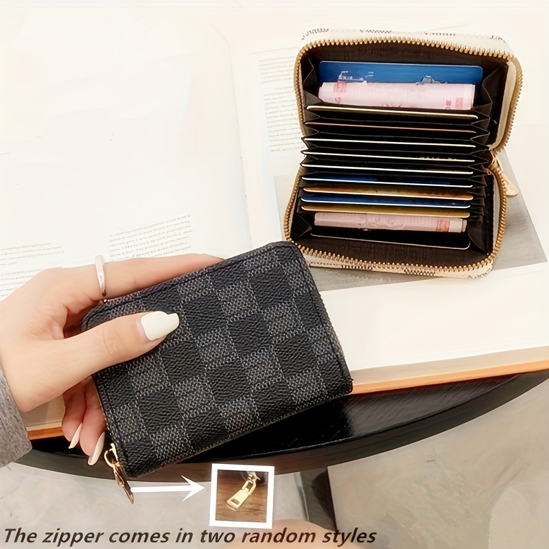 Louis Vuitton monogram short wallet | LV classic plaid short wallet