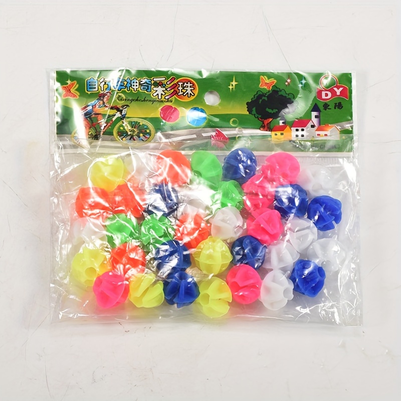 1 Bag Bicycle Spokes Colored Beads Bicycle Night Light Temu