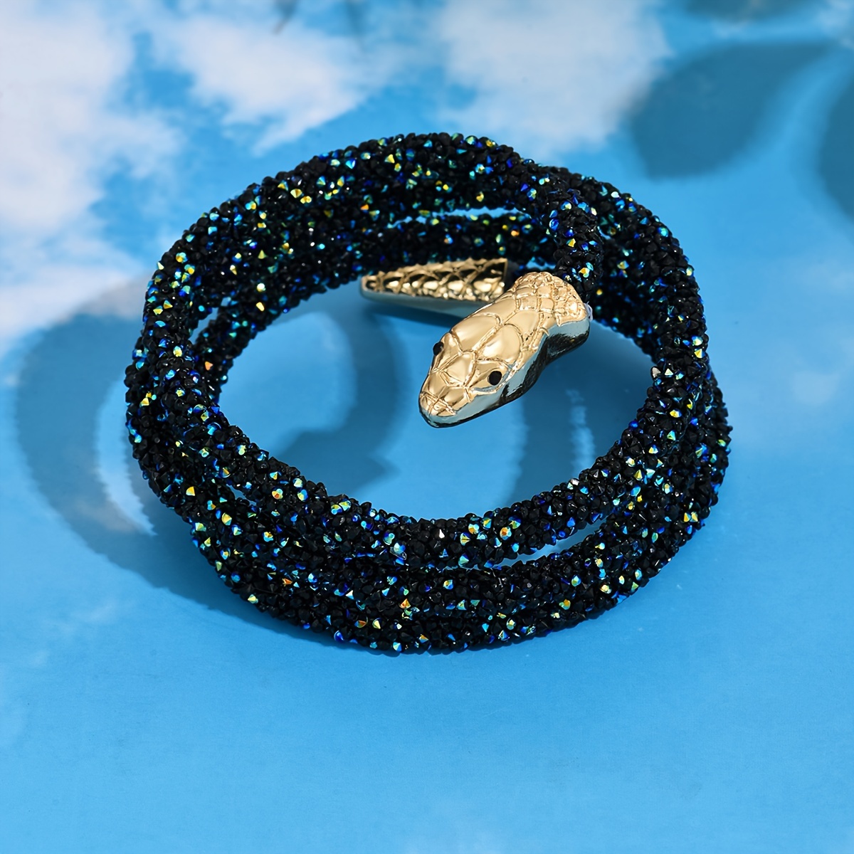 Personality Punk Exaggerated Snake Design Arm Ring Bracelet - Temu