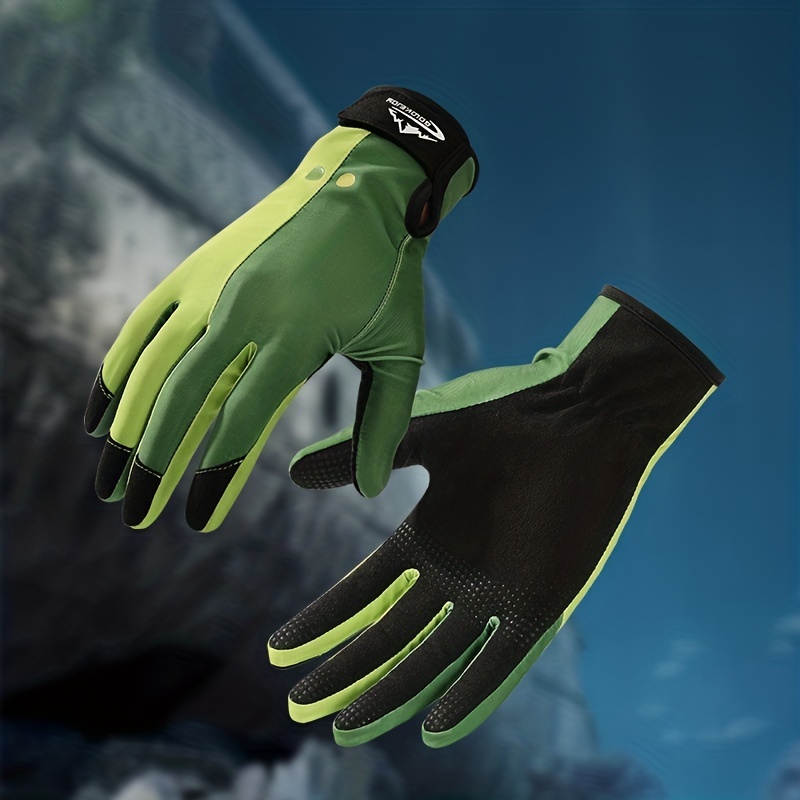 4 Colors Leaked Three finger Fishing Gloves Men Non slip - Temu