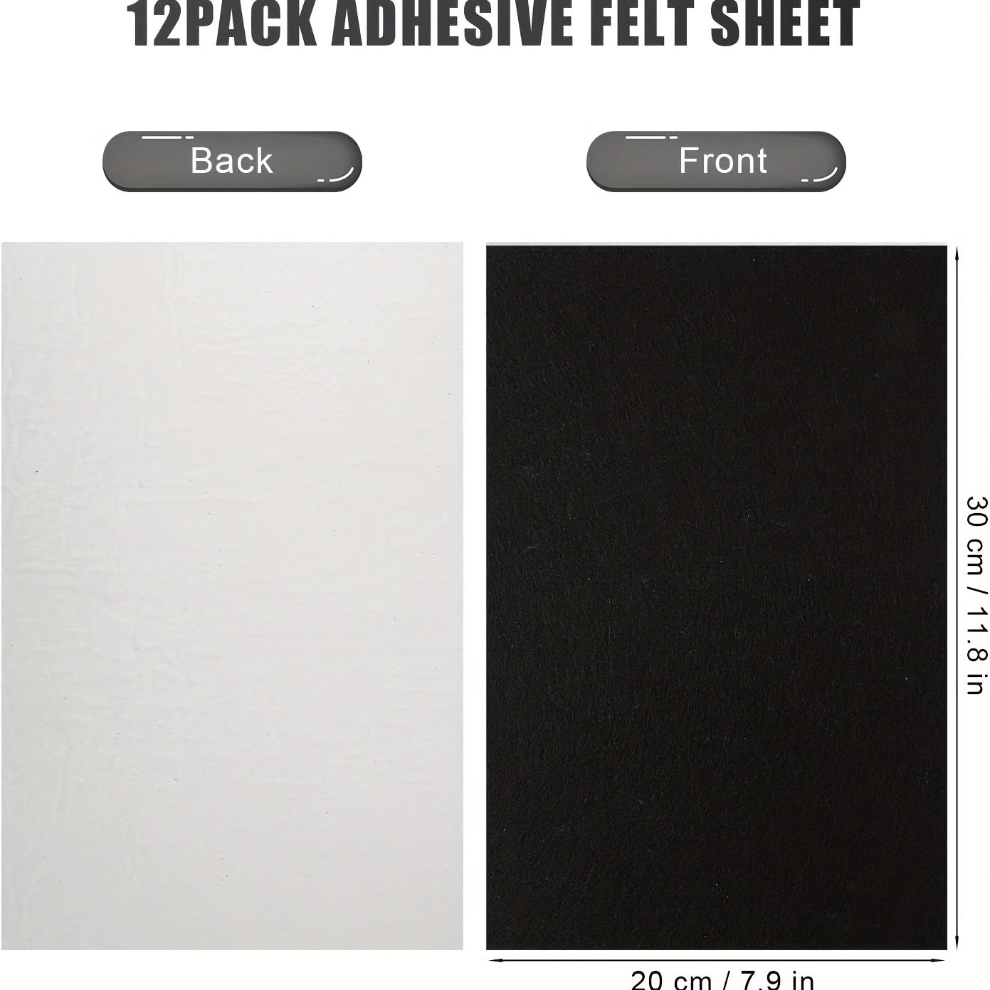 Self Adhesive Felt Sheets, Sticky Back Felt Sheets For Crafts Felt