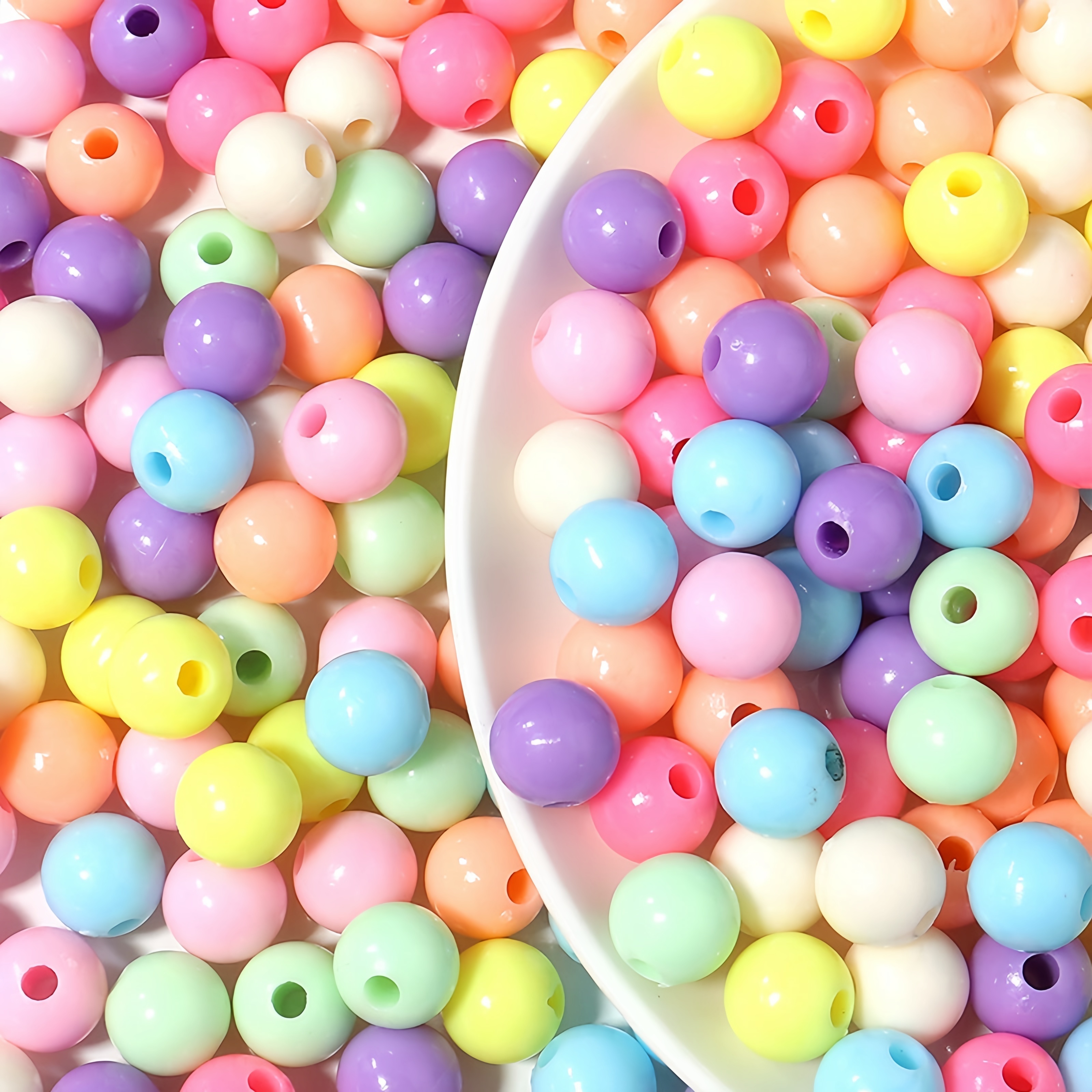 Party Beads - Small Round