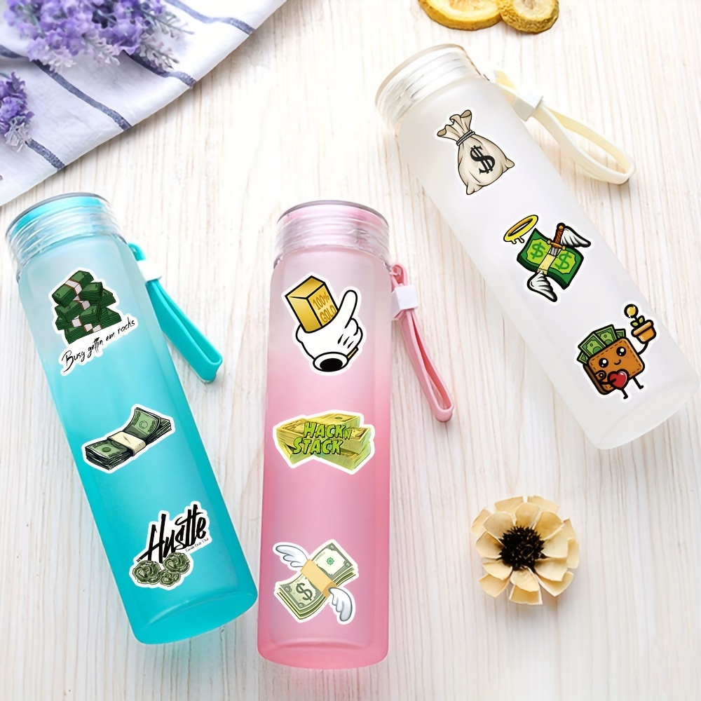 50pcs Money Stickers For Planner, Scrapbooks, Water Bottles - Money Symbol  Stickers, Money Stickers, Love Money Party Decorations, Money Themed Party