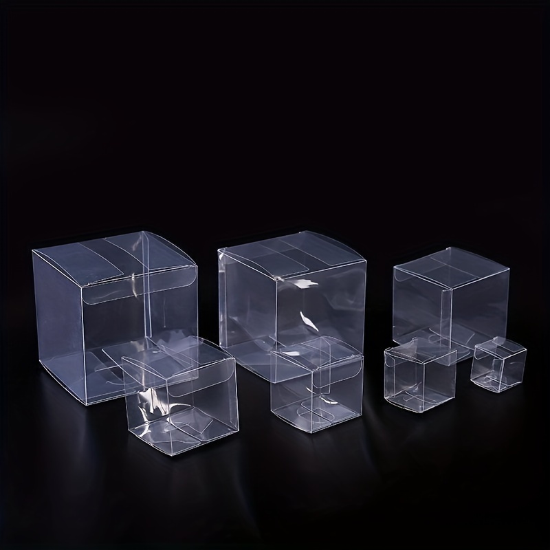 Square Small Transparent Acrylic Glass Gift Display Box with Lid