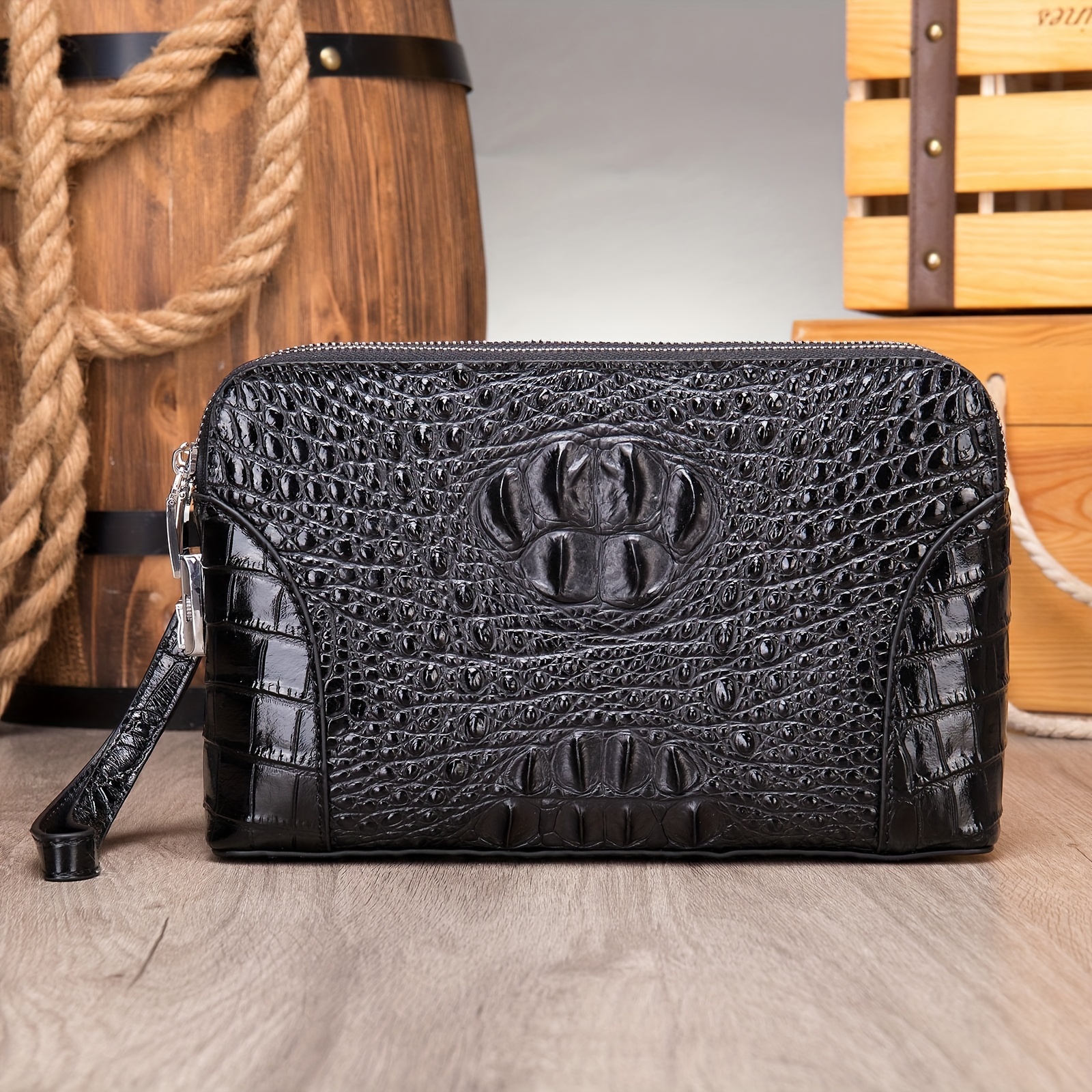 Chue Genuine Crocodile Skin Handbag For Lady New Leather Fashion