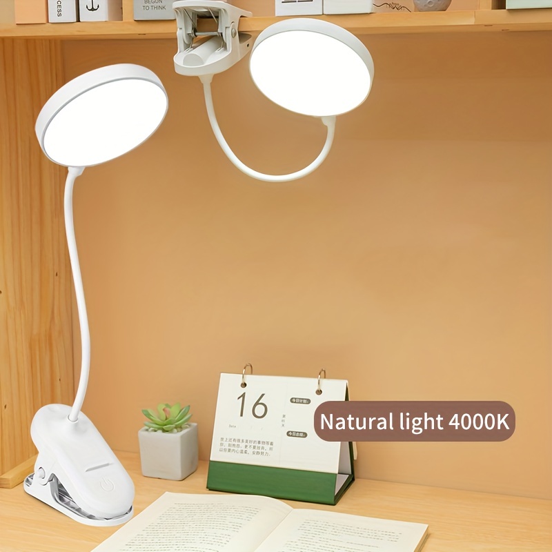 Lampe de chevet LED avec bras flexible, fonction de gradation, USB