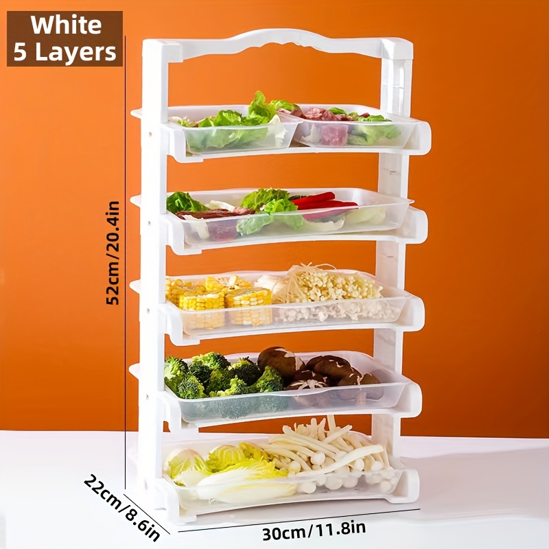 Food Plastic Preservation Tray Stackable Food Tray Reusable - Temu