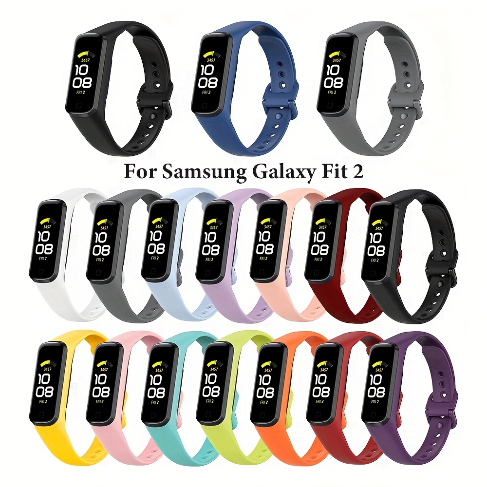  Compatible con correas de reloj Samsung Galaxy Fit SM-R370,  correas de repuesto de metal de acero inoxidable ajustables para Samsung  Galaxy Fit Fitness Smartwatch para mujeres y hombres, Acero inoxidable 