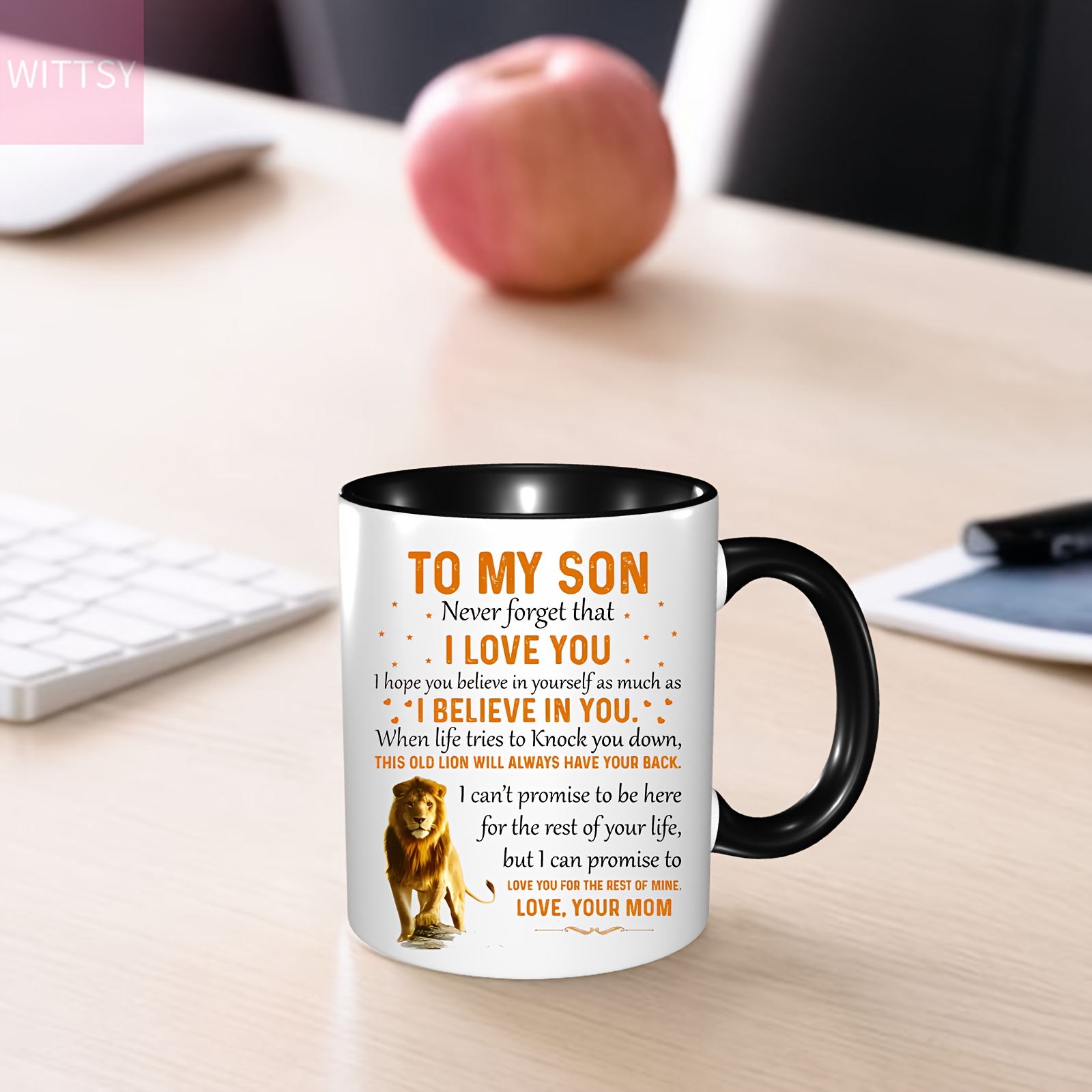 To My Son Coffee Mug From Mother To Son Birthday Gift Cup This Old Lion  Love You