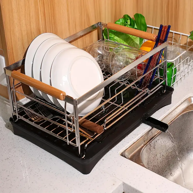 Dish Drying Rack, Stainless Steel Dish Drying Rack With Removable