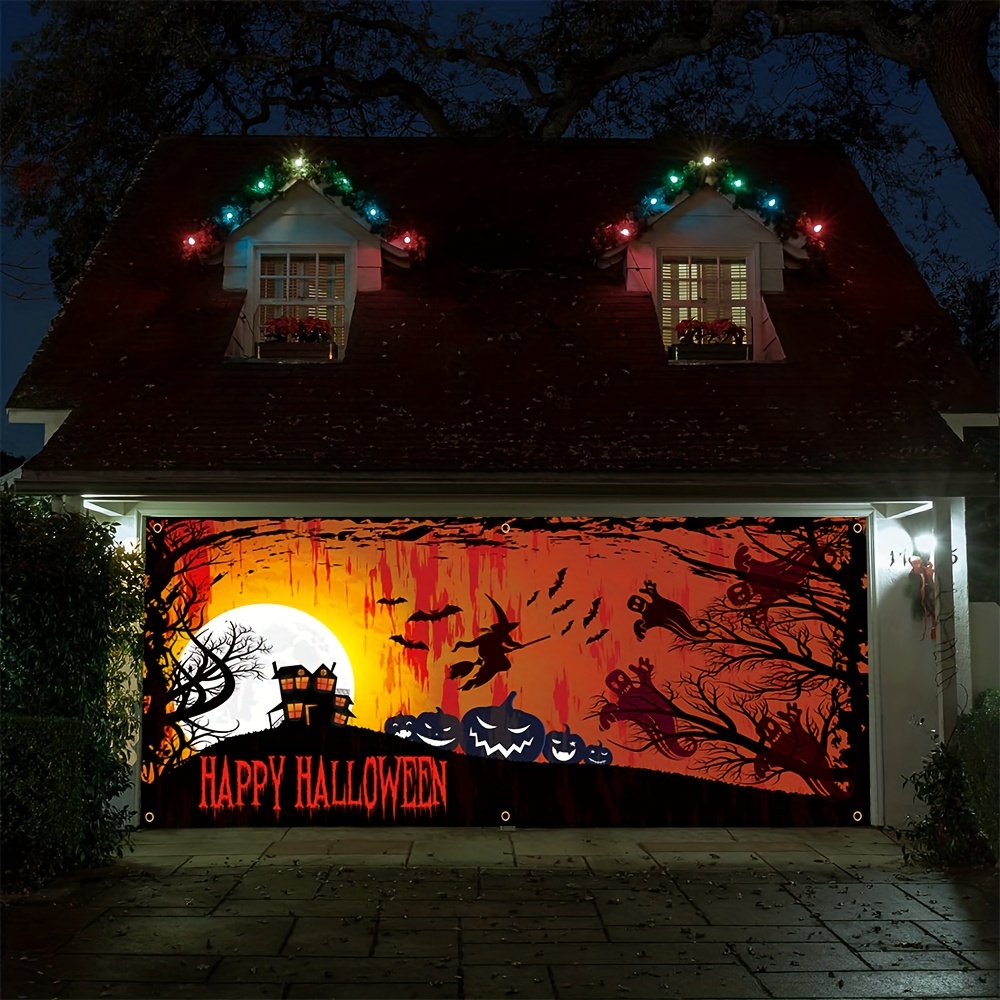 Jack Pumpkins Yard The Nightmare Before Christmas Garage Door Cover Ba