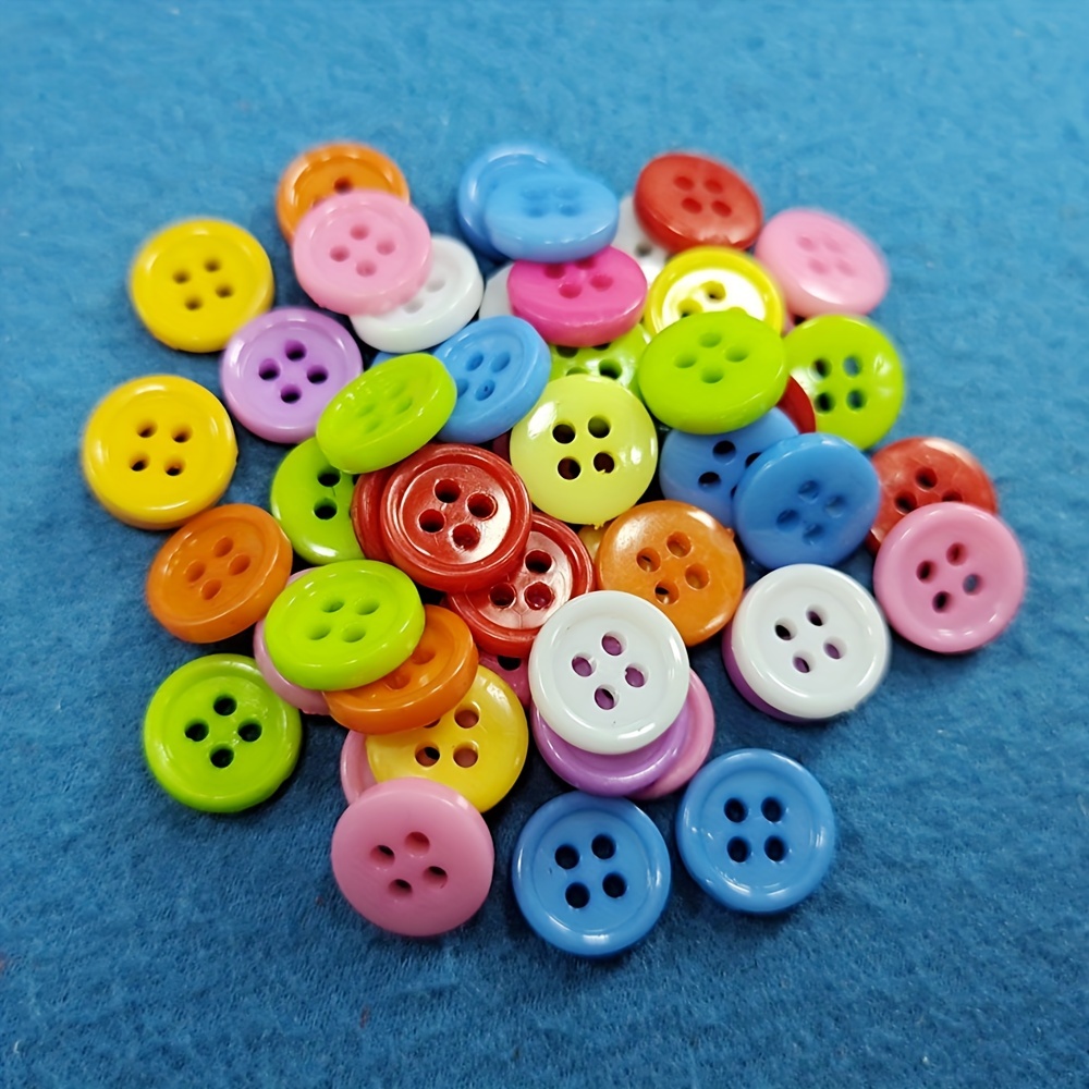 Mixed Colors Mini Star Plastic Sewing Buttons Withtwo - Temu