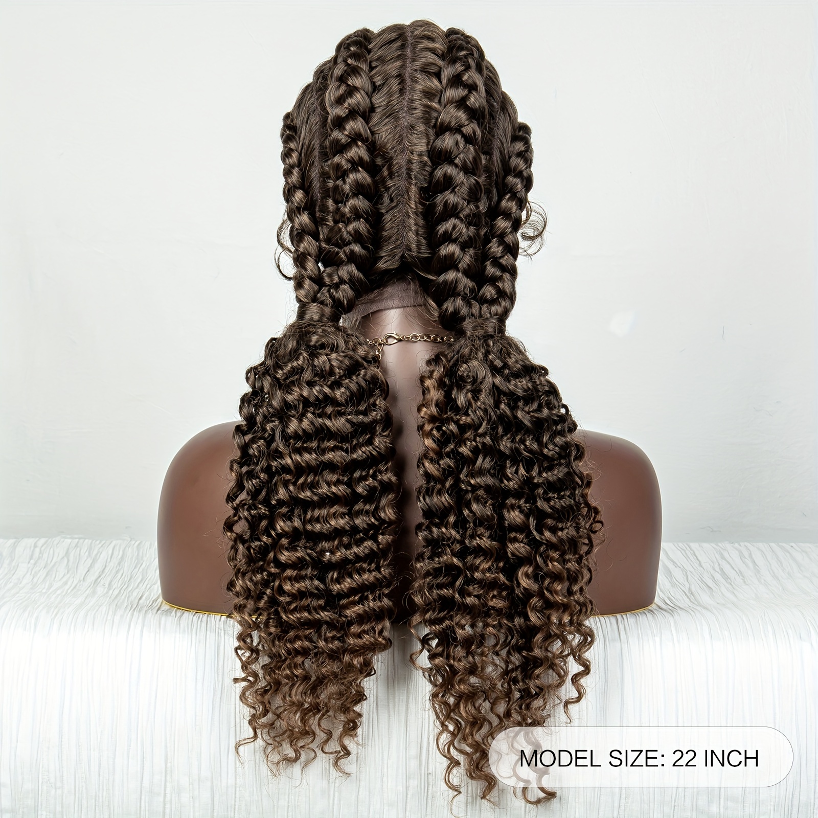 Synthetic Lace Cornrow Halloween Braids Wigs Four Strands Temu