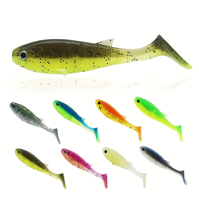 20pcs 4.7 Inch Soft Plastic Fishing Lure Lot Worm Bass Pike