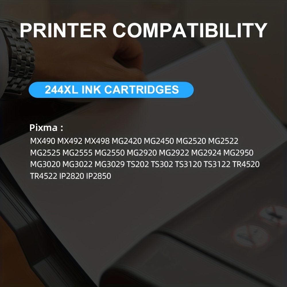 2 XL Cartuchos de Tinta compatibles para Canon Pixma MG4250 MG4150 MG3650  MG3550 MG3250 MG3150 MG2250 MG2150 MX455 MX475 MX515 MX525 MX535 MX375  MX395 MX435