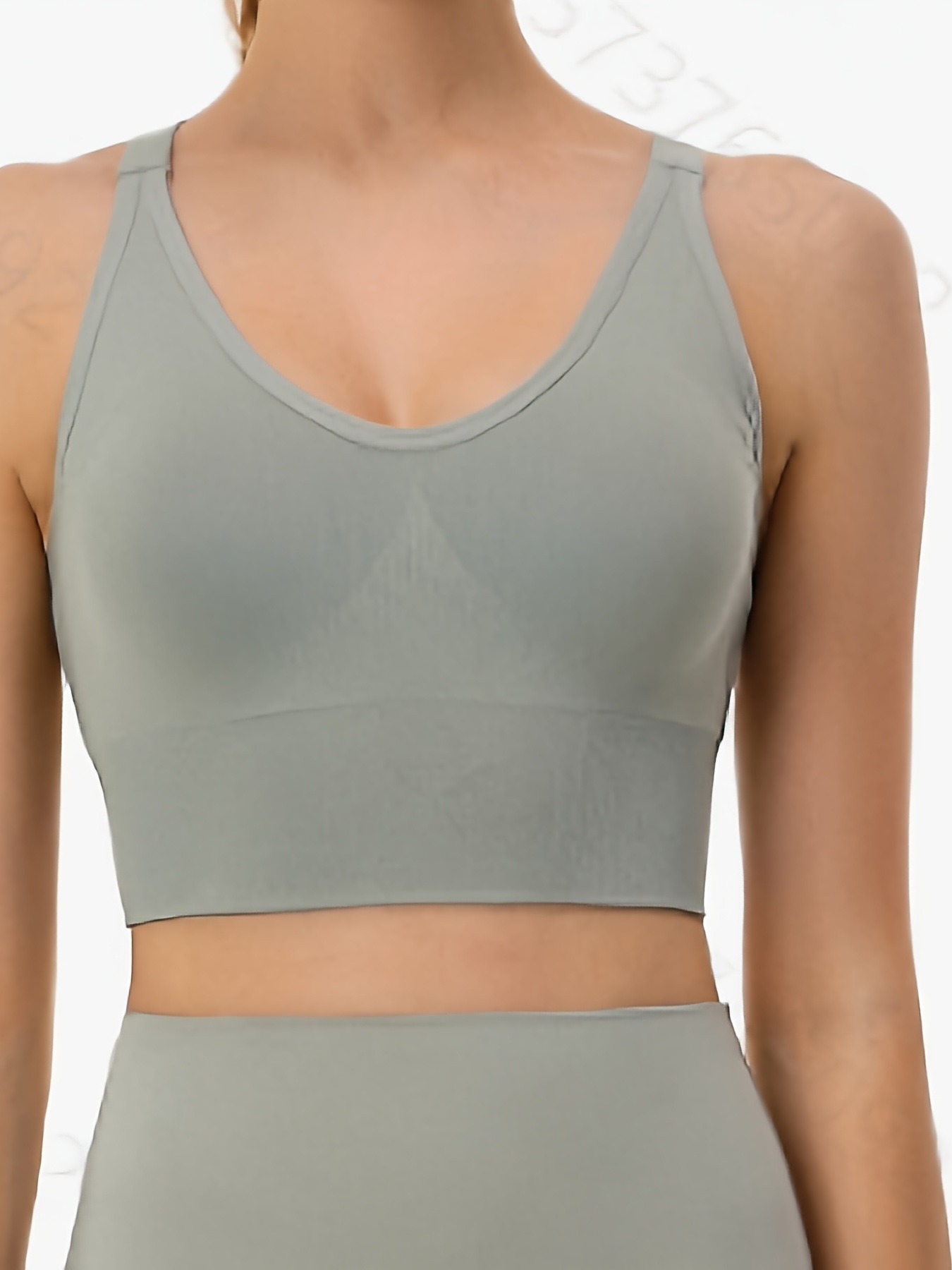 Women's Seamless Shockproof Sports Bra Mesh Breathable Cross