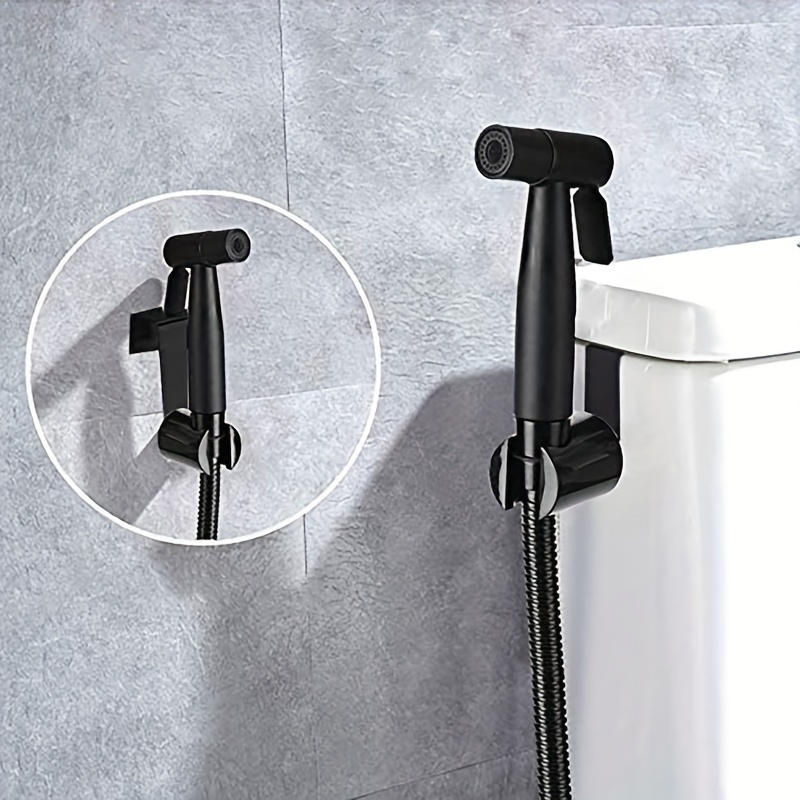 Black Portable Toilet Bidet Sprayer Bathroom Shower Water Faucet Valve Jet  Set