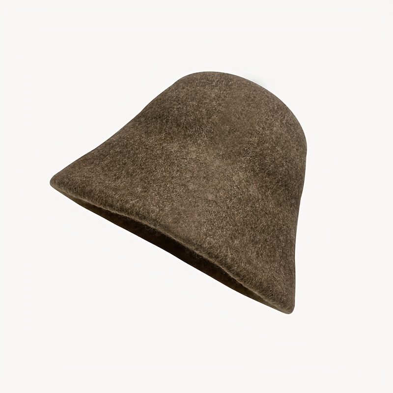 Solid Color Vintage Bucket Hats Classic Warm Cloche Hat - Temu