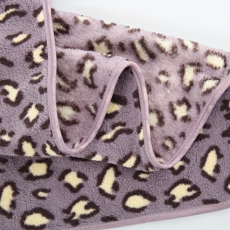 Leopard Printed Bath Towel Quick Dry Absorbent 28.55in