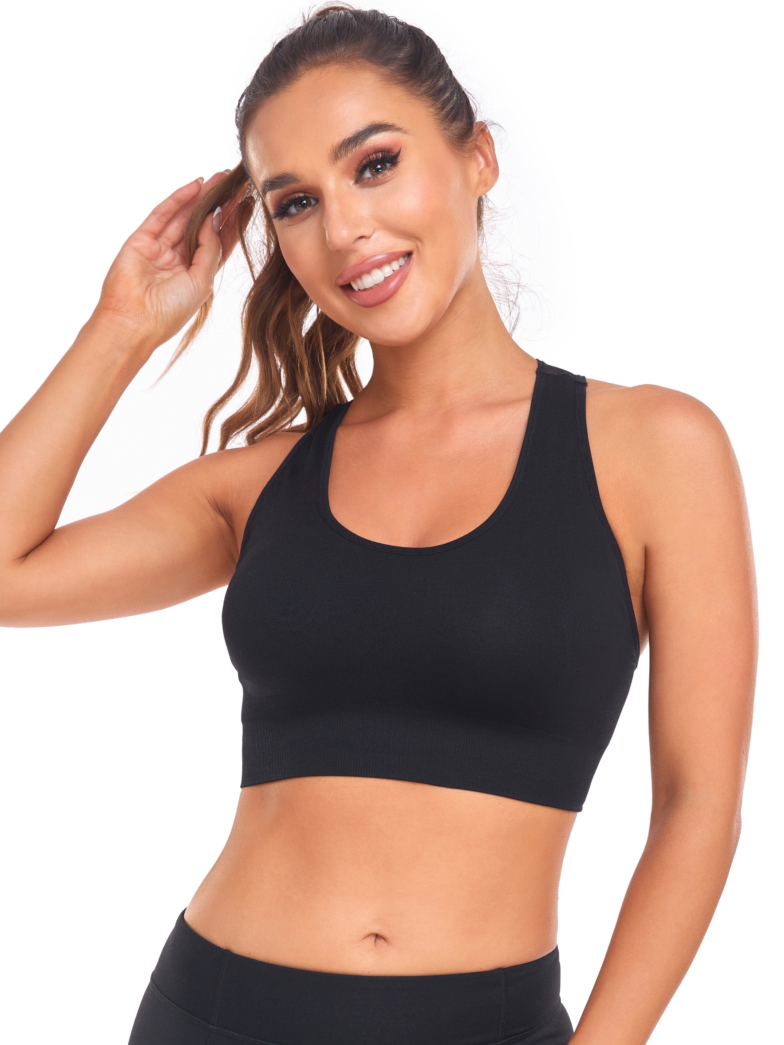 Backless Backless Longline Sports Bra For Women Quick Dry, Push Up