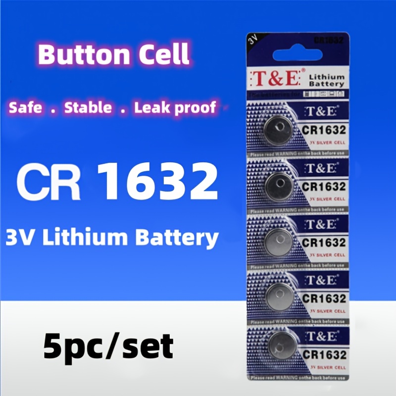 Cr1632 Electronic Button Battery 3v Car Key Battery Remote - Temu