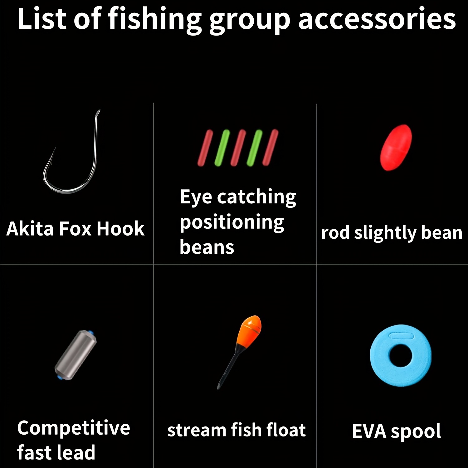 Eva Fishing Group Spool Luminous Fishing Line Fish Hook Lead - Temu Canada