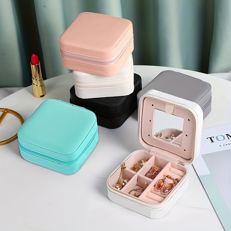 Travel Jewelry Box Organizer portable Jewelry Case Jewelry - Temu