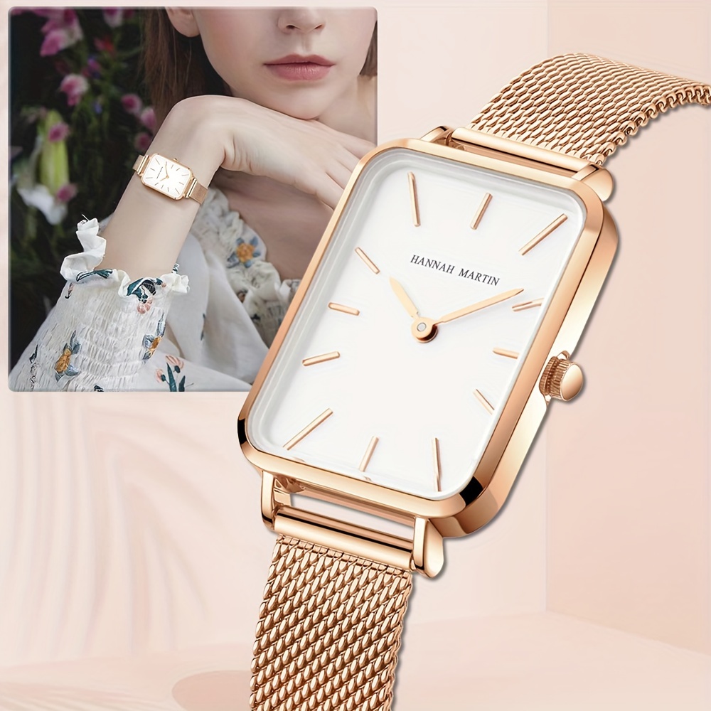 Square face discount luxury women's watch