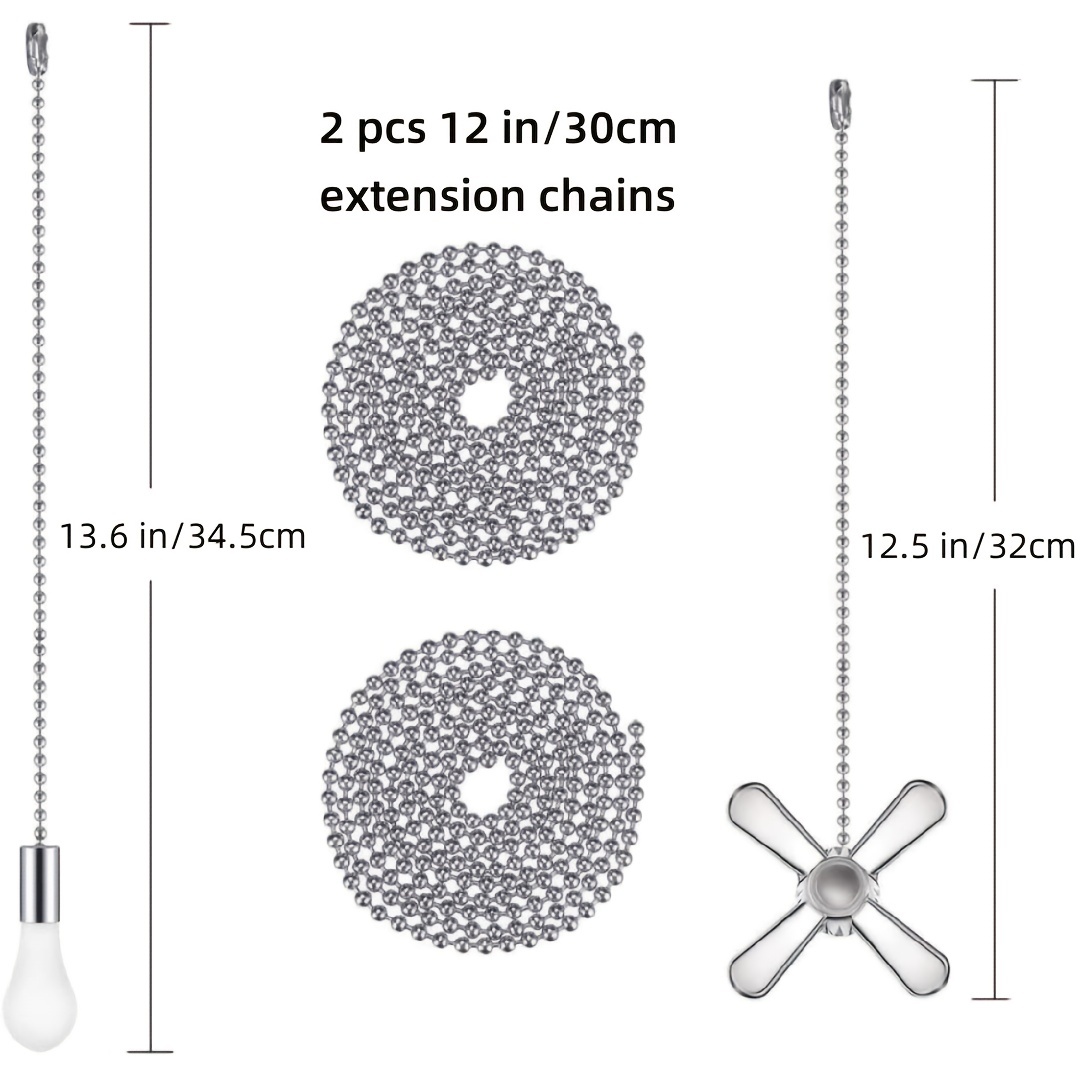 Ceiling Fan Pull Chain Extender Extra Long With Decorative - Temu