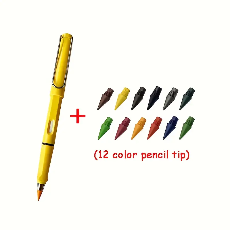 Permanent Colored Pencil Infinite Pencil With Eraser - Temu