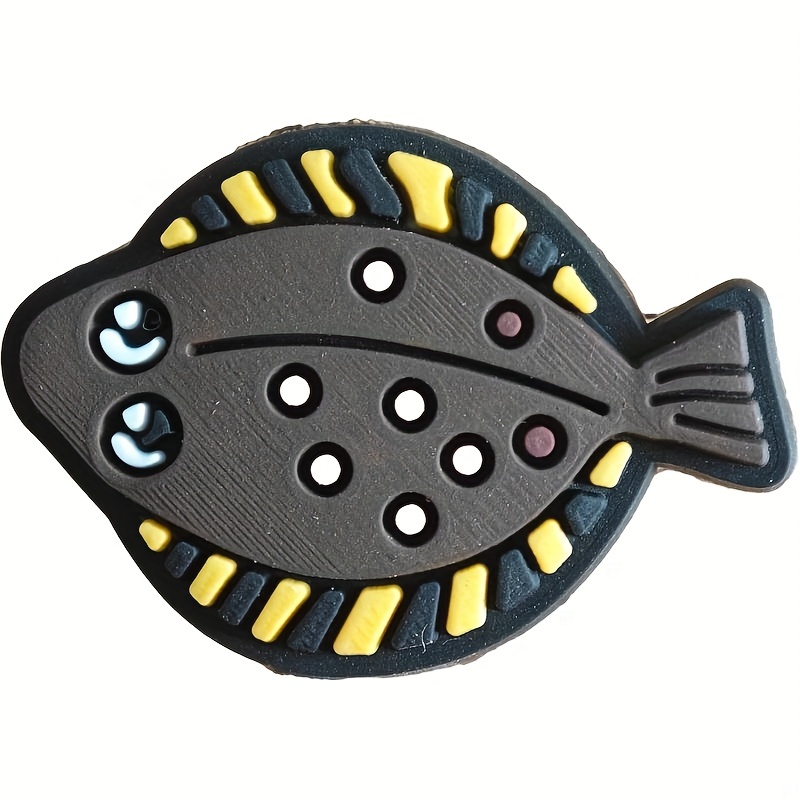 Croc Shoe Charm High Quality Fish Pattern Fit Clog Texas - Temu