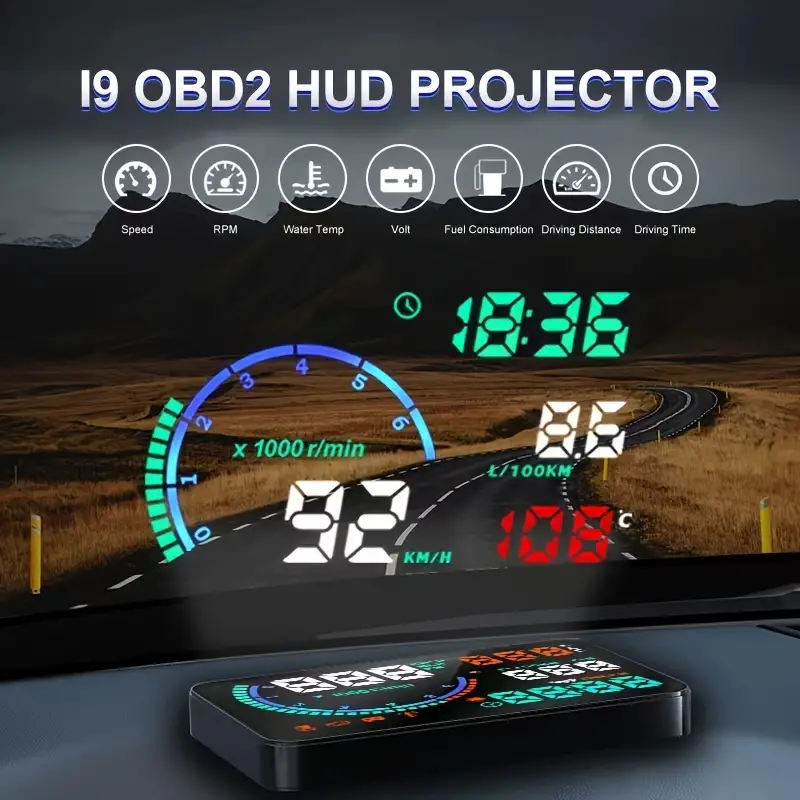 I9 Hud Obd2 Display Head Up Display Auto Windschutzscheibe - Temu