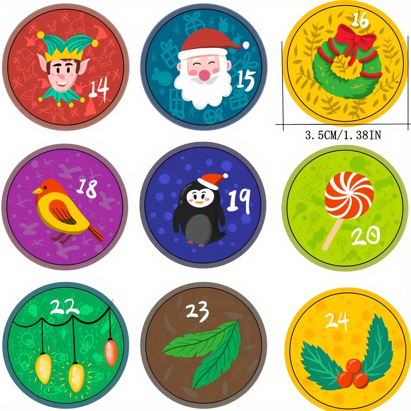 New Arrival 96pcs Merry Christmas Gifts Tags Stickers - Temu